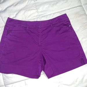 White House Black Market purple shorts.
